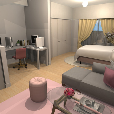 ゾーニングを意識したワーク・リラックススペースのご提案〜大人ラグジュアリーを楽しむコーディネート〜