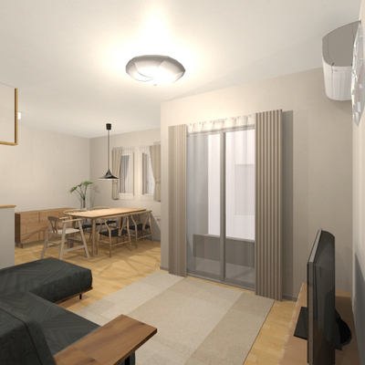 家族とゆったりと過ごす落ち着きある空間
～シンプルで洗練された和モダンインテリア～