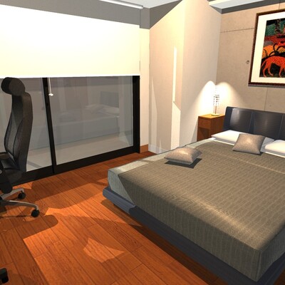 しっかりゾーニングされたホテルライクな男前プライベート空間