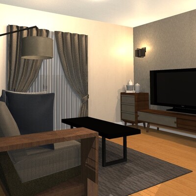 上質なシンプルモダンなリラックス空間