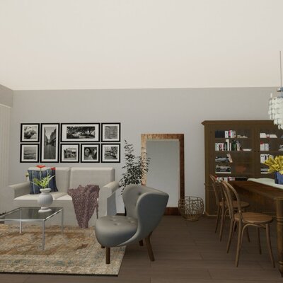 憧れのパリのアパルトマンを意識したインテリアスタイル。
鮮やかなカラフルな空間よりも落ち着いた色合いでシックに仕上げました。