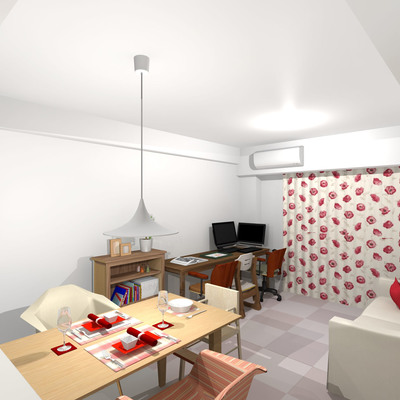 library living　　快適に心地よく＋親子がほどよく緊張感を持ってお勉強出来る空間　