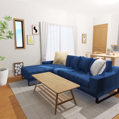 明るく居心地の良い、北欧インテリア