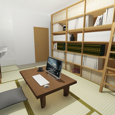 賑やかに机を囲む、アットホームな和インテリア