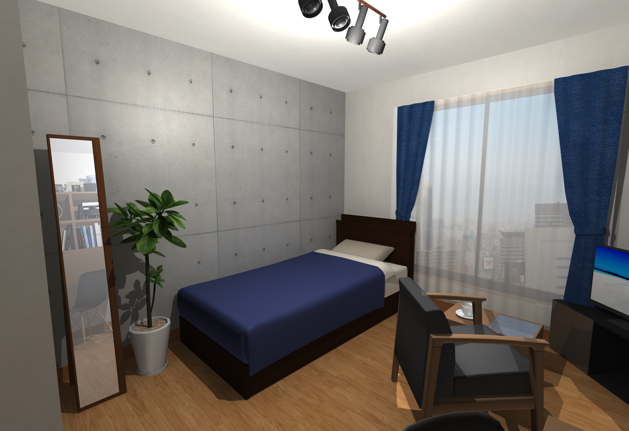 Midori Ono様 ご相談ページ 男前インテリア インダストリアル照明のある部屋』スチールやアイアン素材、サビ感など