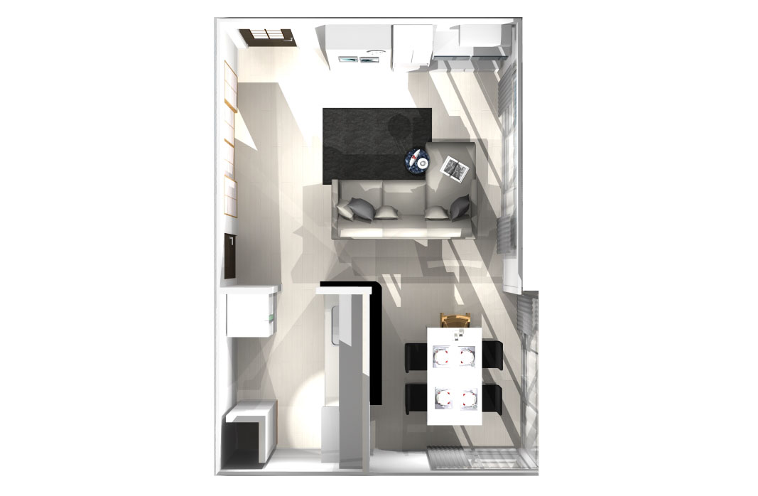 アートとモノトーンインテリアで作るホテルライクなラグジュアリー