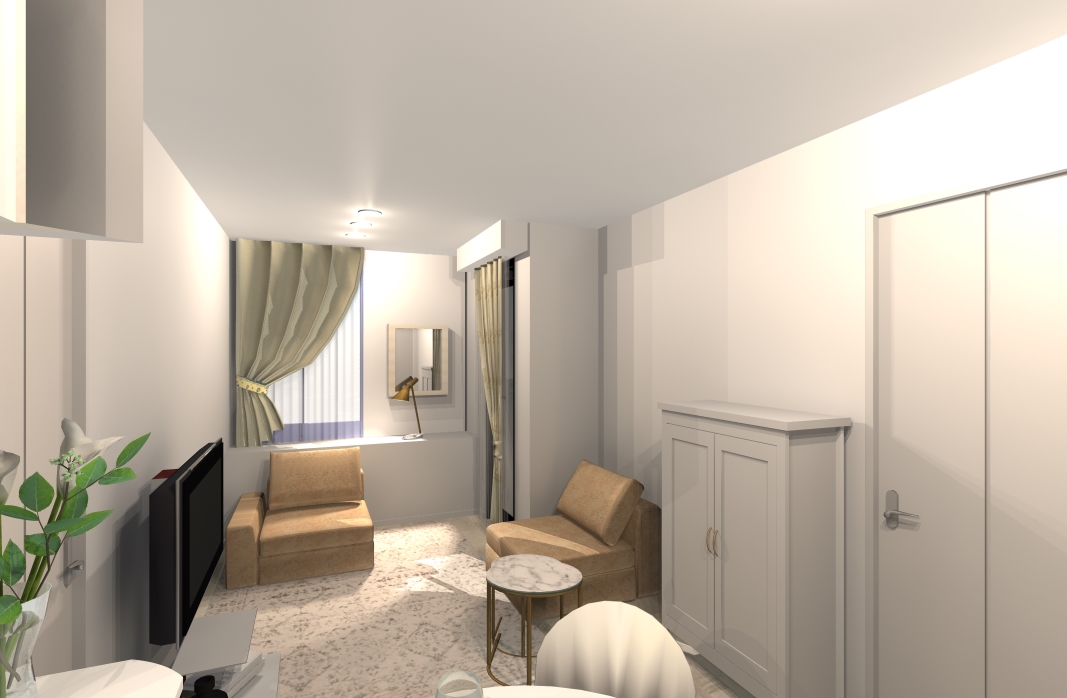 リゾートホテルの様な高級感あるラウンジ風インテリア Hello Interior ハローインテリア