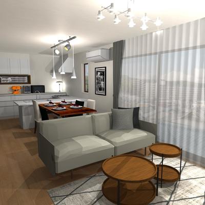 ウォールナットモダンインテリア