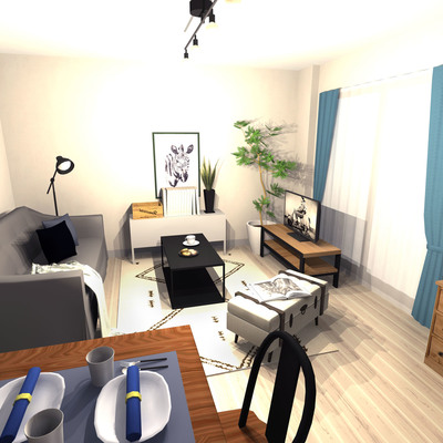 きれいめモダンブルックリンインテリア