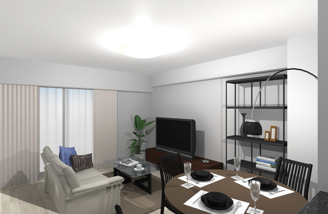 デザインと素材で楽しむアーバンモダンリビングダイニング Hello Interior ハローインテリア