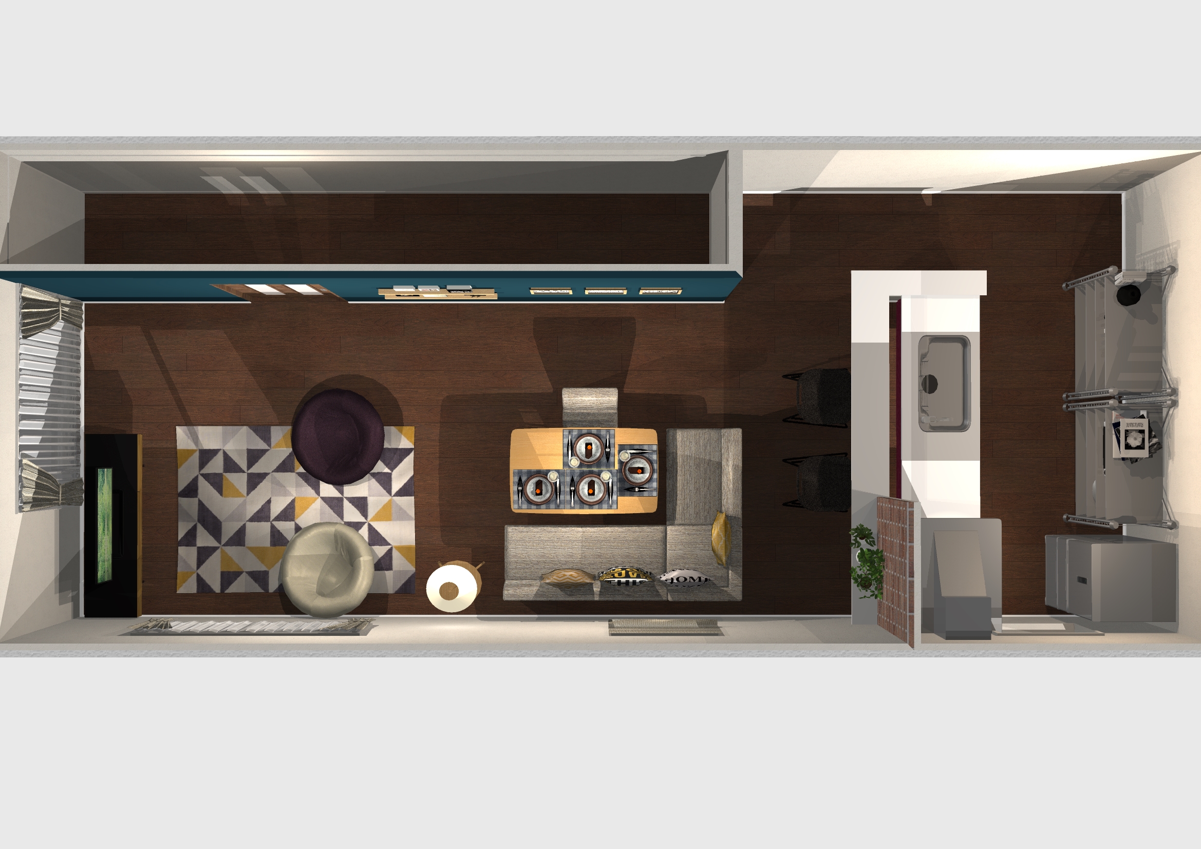 家族が集まりたくなるリビング 縦長のｌｄｋをカフェ風インテリアに Hello Interior ハローインテリア