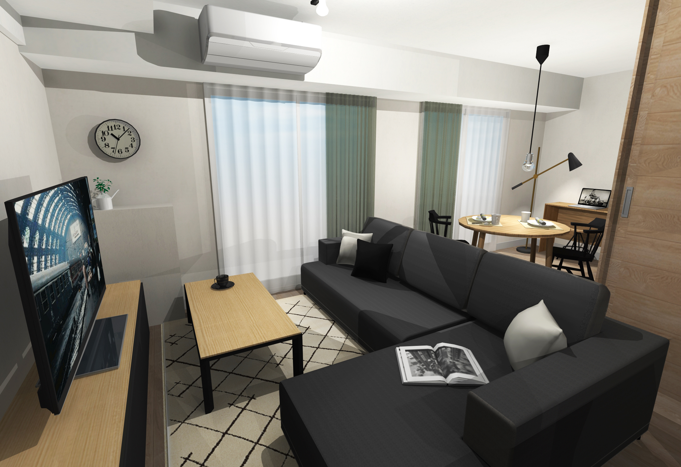大人の隠れ家をテーマとしたシンプルインテリア Hello Interior ハローインテリア