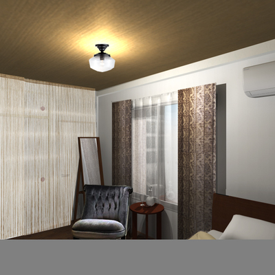 クラシックテイスト　ホテルライクな落ち着きあるベッドルーム