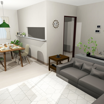 小さなお子さんとのびのび暮らす、シンプル北欧インテリア