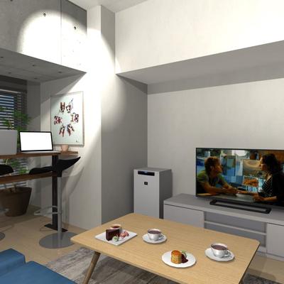 カタチ・デザインな部屋を活かす、欲張りカフェインテリア