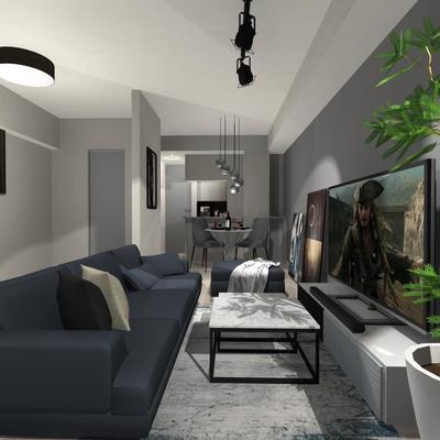 広さを見せるモダンインテリア