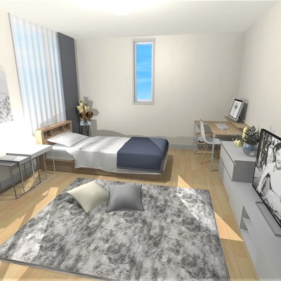 温かみのある広々空間に！
シンプルモダンインテリア