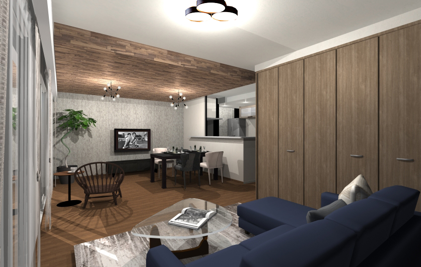 華やかさと落ち着きのバランスの取れた空間 大人のシンプルモダンインテリア Hello Interior ハローインテリア