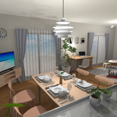 観葉植物を楽しむ北欧ナチュラルインテリア