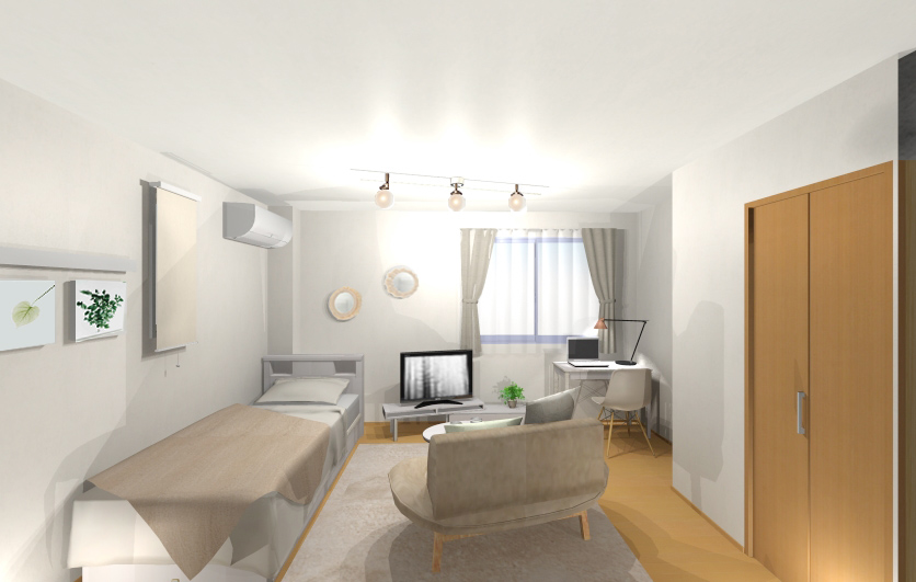 ホワイト ベージュのグラデーションでつくる温かみあるシンプルナチュラルインテリア アクセントカラーをほんのり利かせて自分だけのオリジナル空間へ Hello Interior ハローインテリア