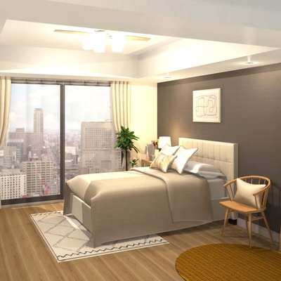 ホテル空間のような寛ぎの時を過ごせるナチュラル×ボーホーミックスインテリア